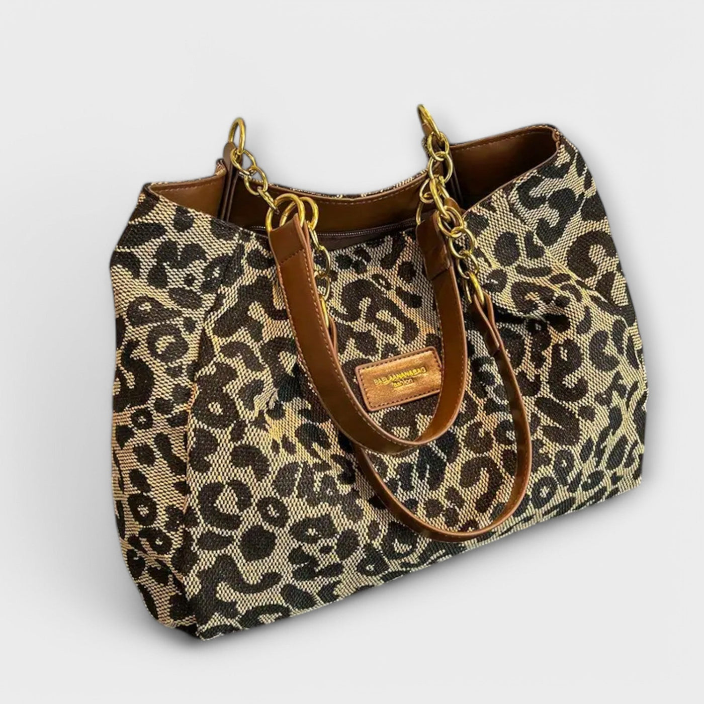 Ashley - Leopard Canvas Tote