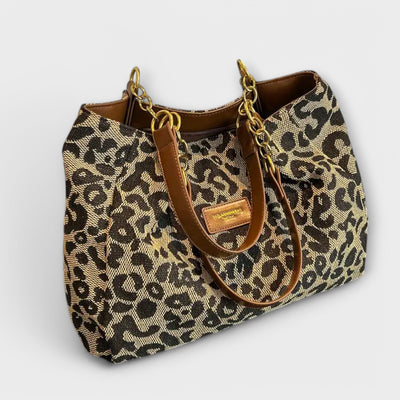 Ashley - Leopard Canvas Tote