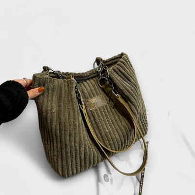 Patricia - Soft Cord Shoulder Bag