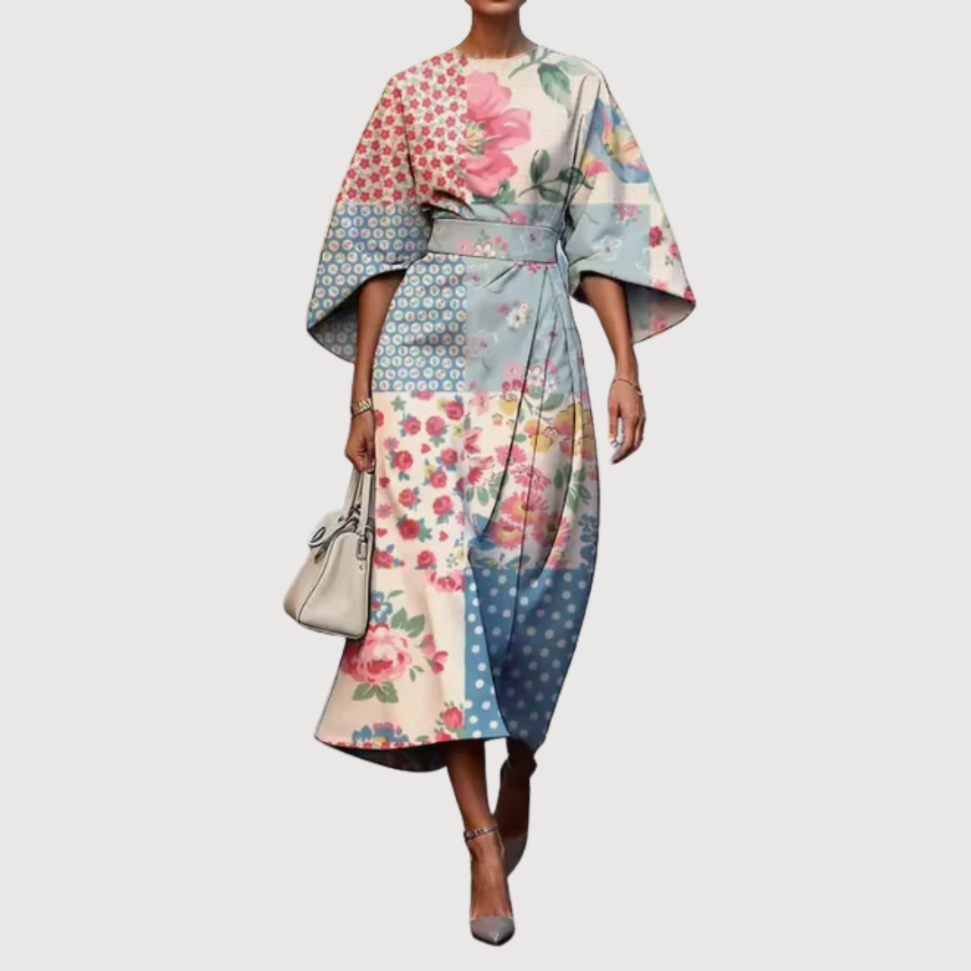 Moxlan - Elegant Floral Dress