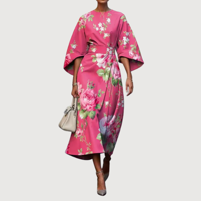 Moxlan - Elegant Floral Dress
