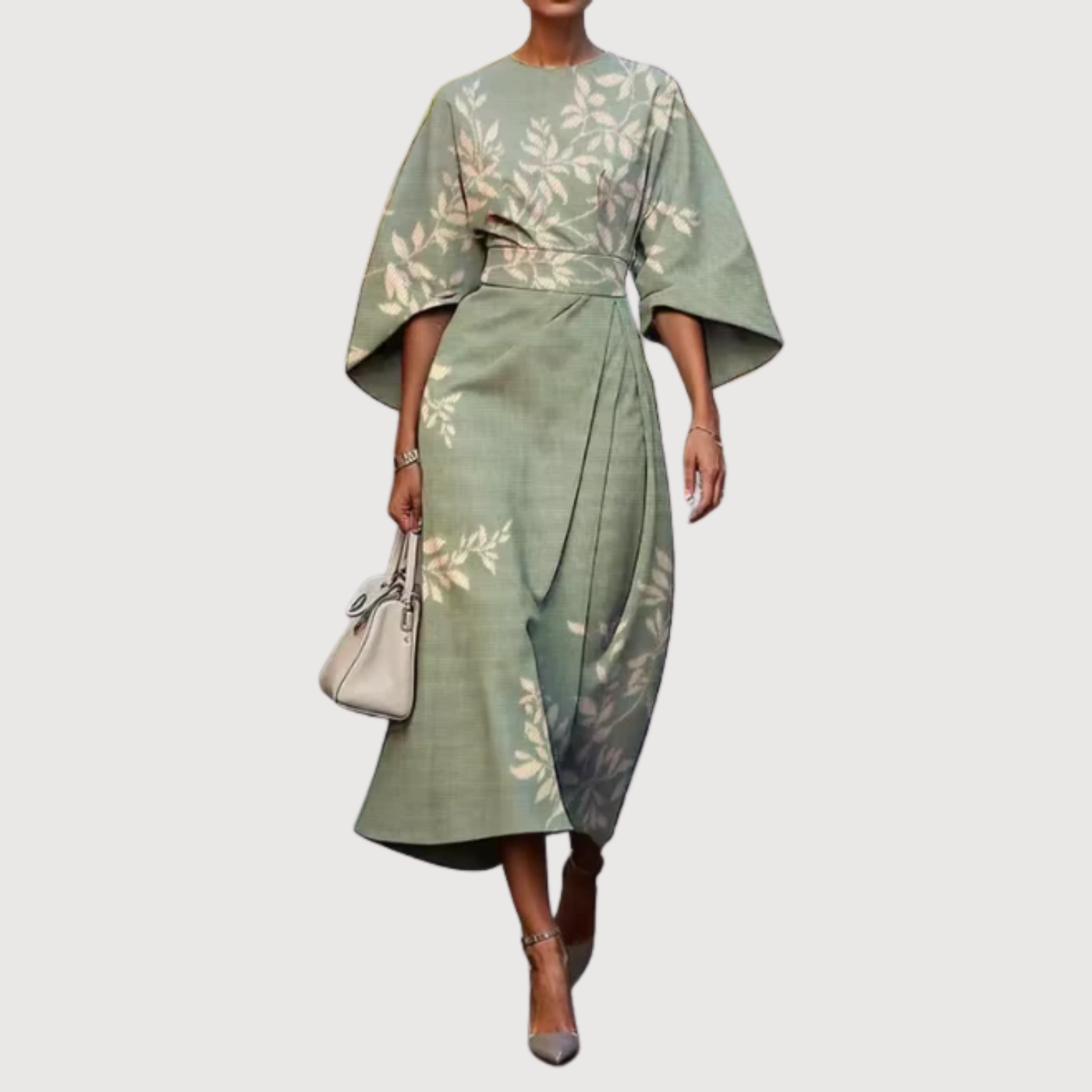 Moxlan - Elegant Floral Dress