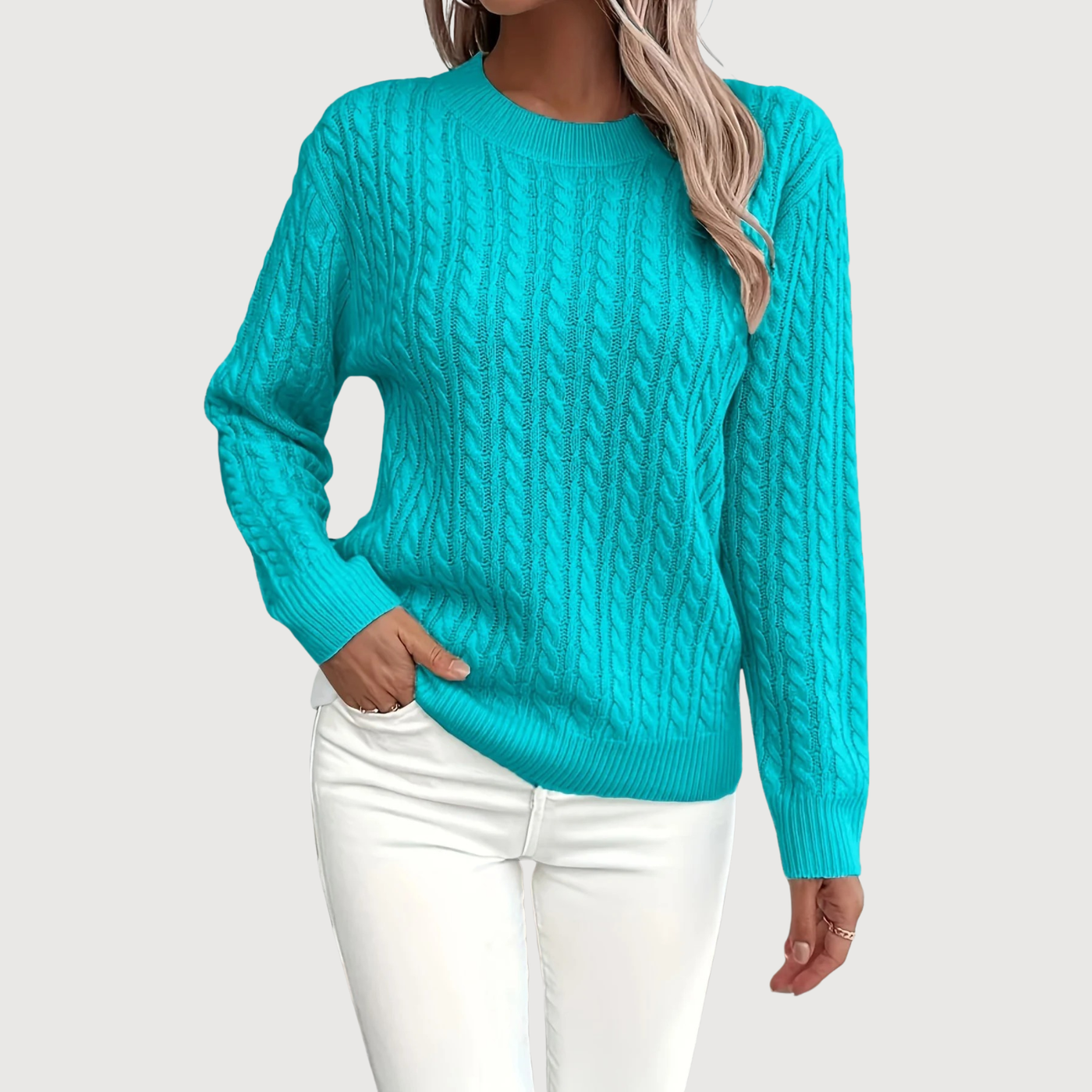 Bernila – Ladies' Cable Knit Jumper