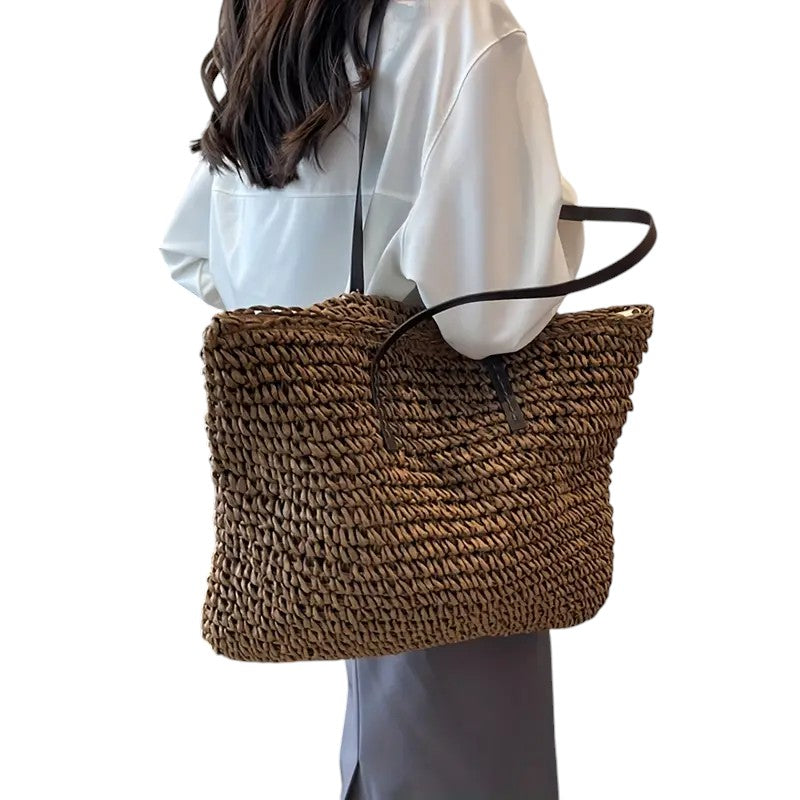 Natalie - Woven Tote Bag