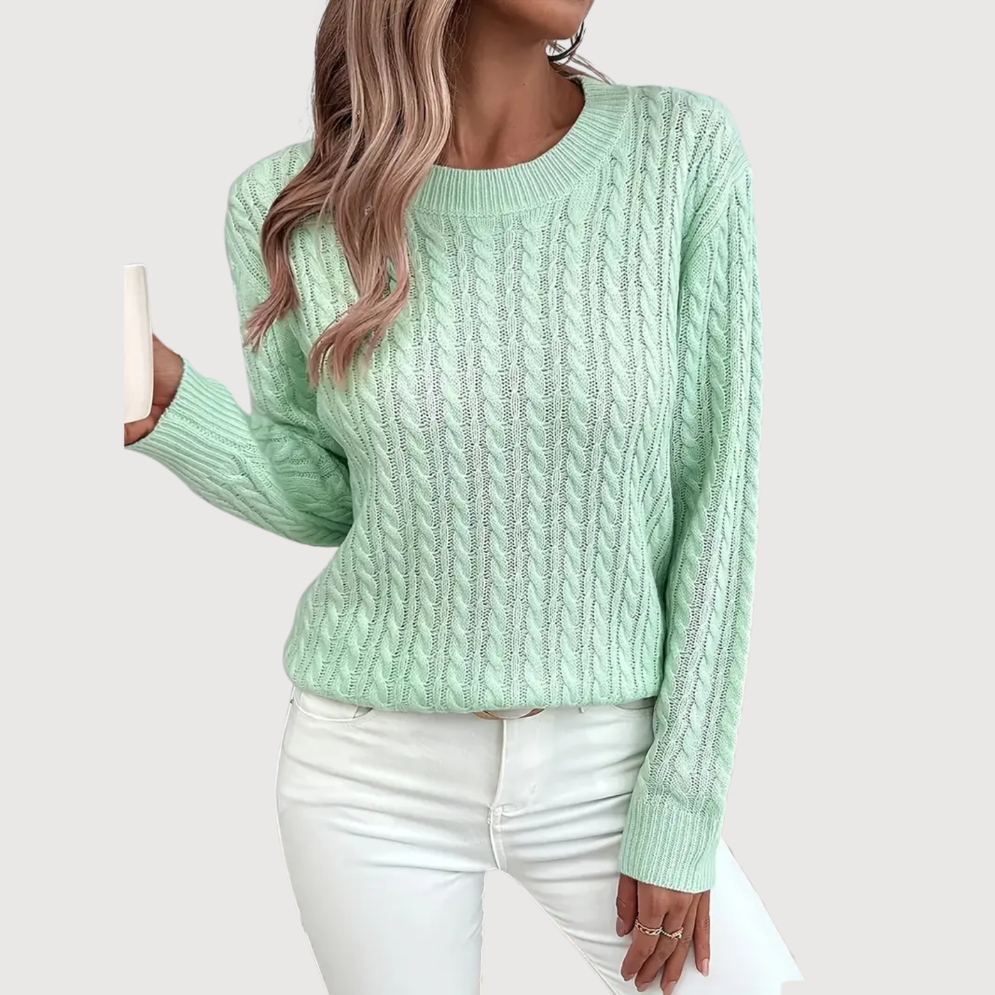 Bernila – Ladies' Cable Knit Jumper