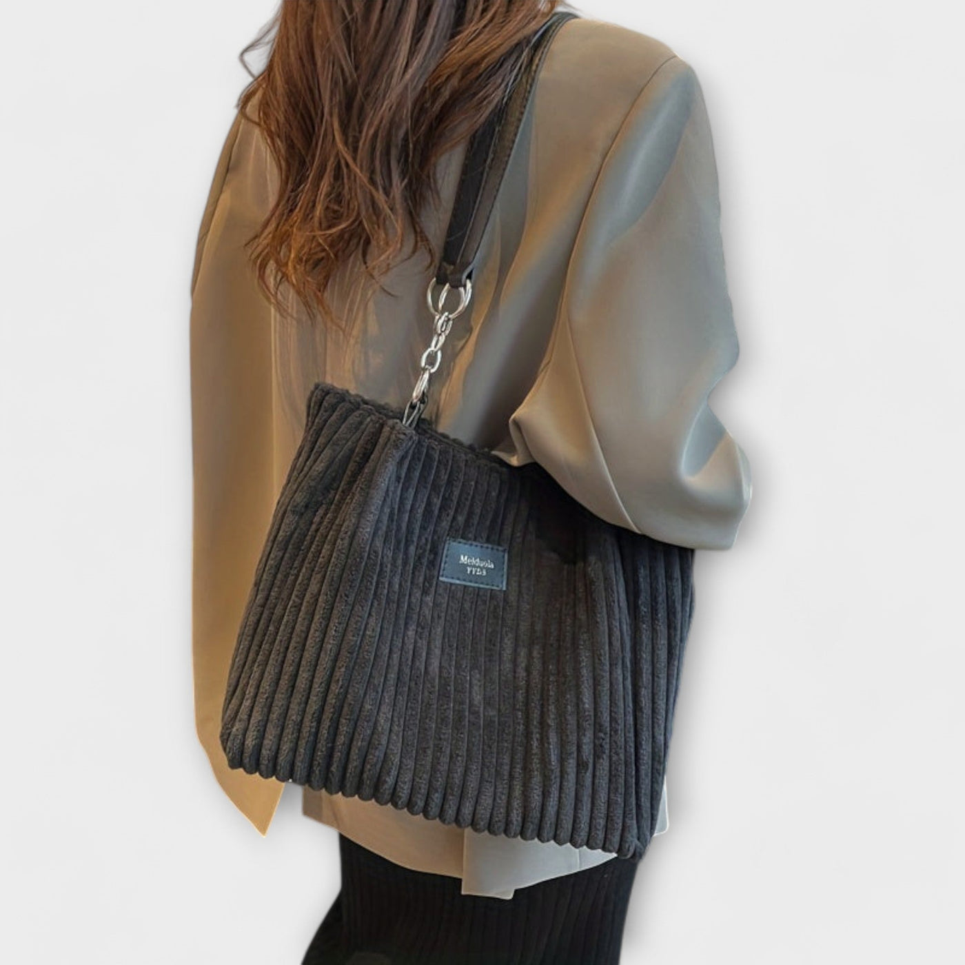 Patricia - Soft Cord Shoulder Bag