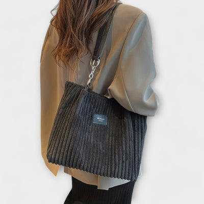 Patricia - Soft Cord Shoulder Bag