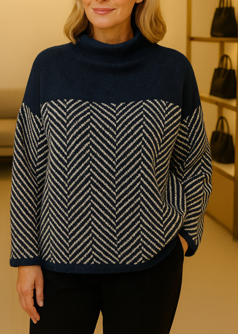 Malene - Cotton Turtleneck Sweater