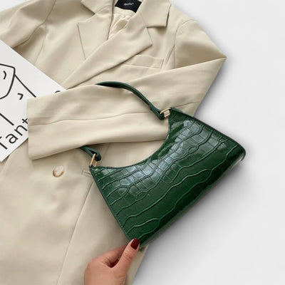 Sage - Shiny Leather Bag