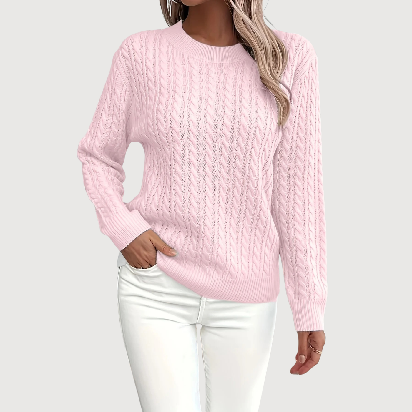 Bernila – Ladies' Cable Knit Jumper
