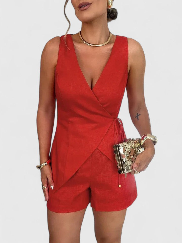 Florence™ | Elegant Wrap Jumpsuit