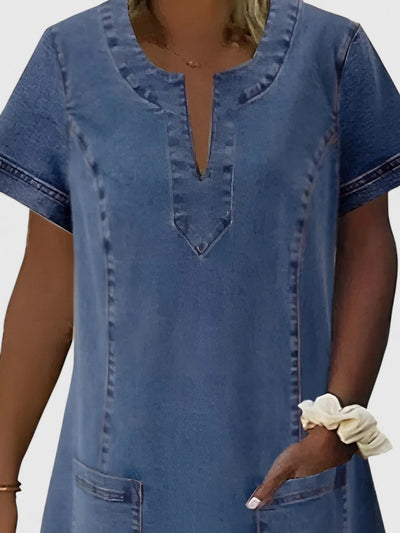 Christine | Elegant Denim Dress