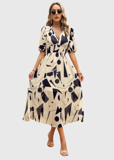 Merlin™ | Flattering Floral Midi Dress